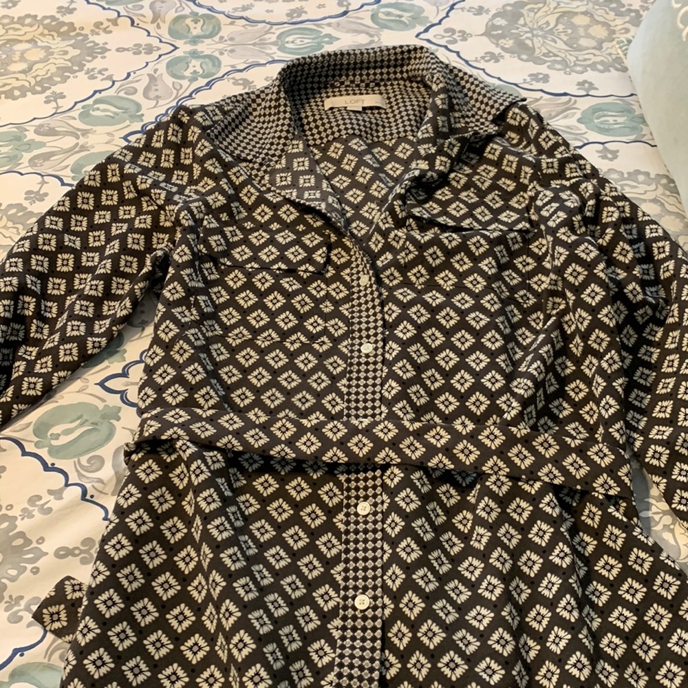 Loft Medium Petite shirt Dress